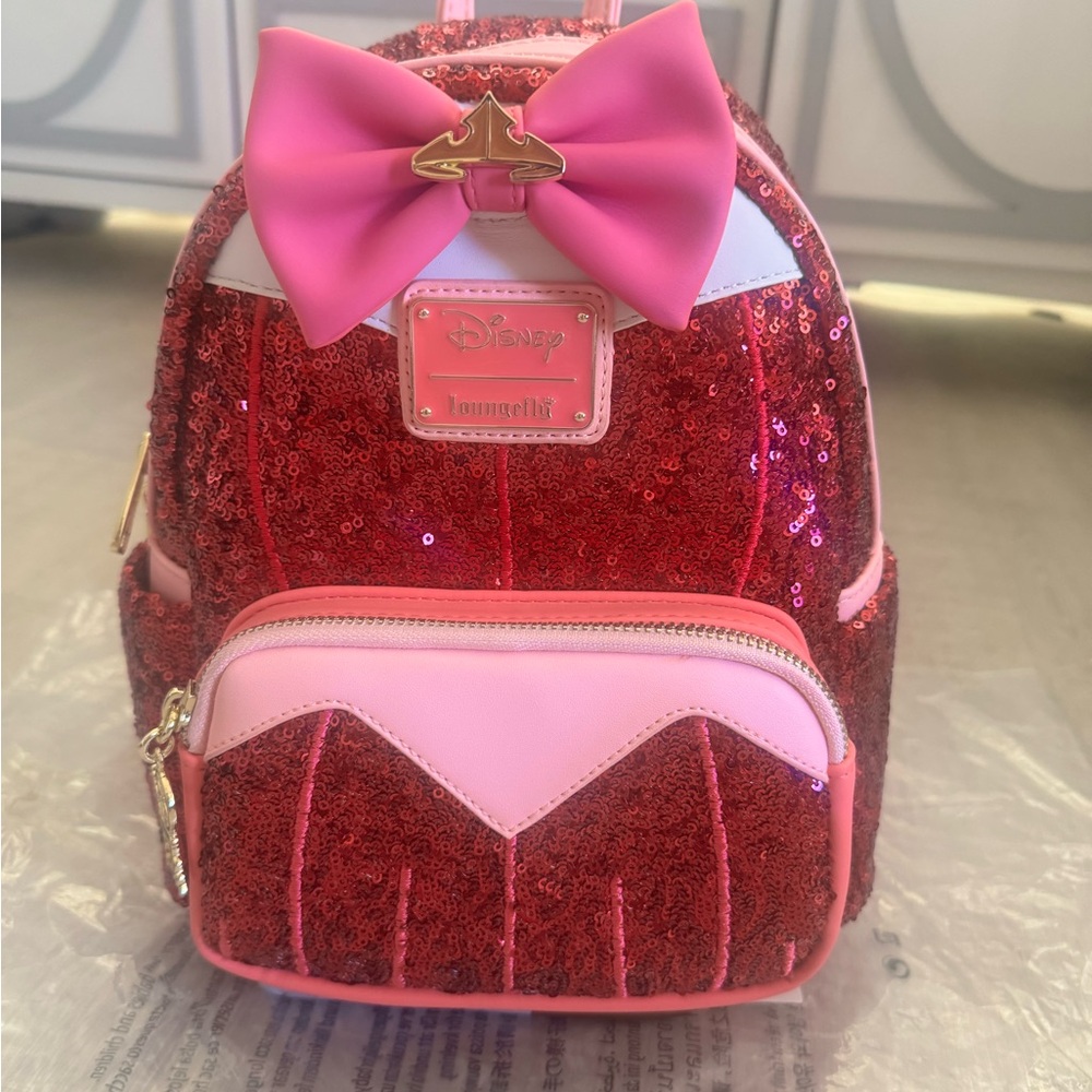 Loungefly Disney’s sleeping beauty princess aurora sequin mini backpack